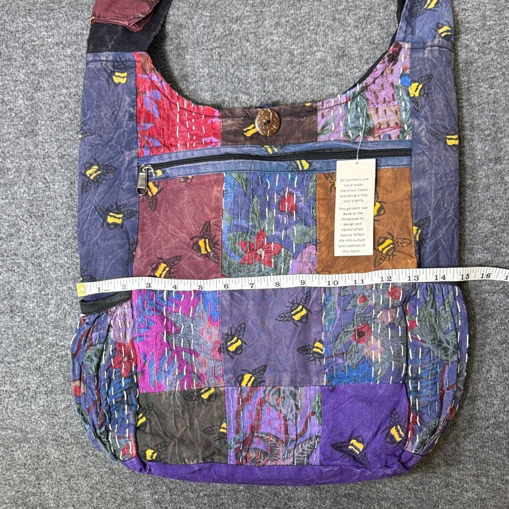 Kathmandu Imports Boho Patchwork Crossbody Bag‎ - Picture 12 of 14